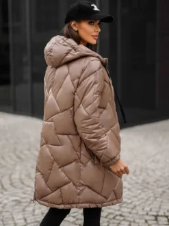 Online Damen Jacke Camel JS/5M3189/84Z Damen Steppjacken | Lange Jacken