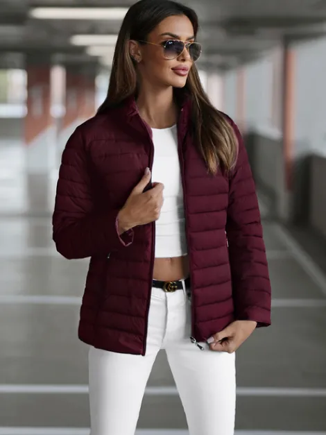 Hot Damen Jacke Dunkel Weinrot JS/16M9109/01Z Damen Steppjacken | Übergangsjacken