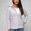 Online Damen Jacke Helles Lila JS/16M9238/35 Damen Steppjacken | Übergangsjacken
