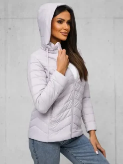 Online Damen Jacke Helles Lila JS/16M9238/35 Damen Steppjacken | Übergangsjacken