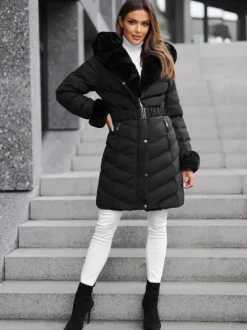 Discount Damen Jacke JS/5M3156/392 Damen Steppjacken | Lange Jacken