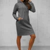 Sale Damen Kapuzenpullover Anthrazit JS/YS10005/5Z Damen Sweatshirts Ohne Print | Sweatshirts Ohne Kapuze