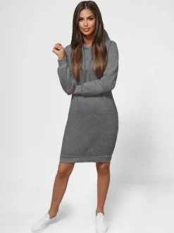New Damen Kapuzenpullover Anthrazit JS/YS10005/5Z Damen Sweatshirts Ohne Print | Sweatshirts Ohne Kapuze