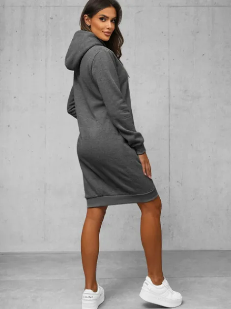 Sale Damen Kapuzenpullover Anthrazit JS/YS10005/5Z Damen Sweatshirts Ohne Print | Sweatshirts Ohne Kapuze