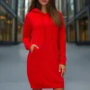 Fashion Damen Kapuzenpullover JS/YS10005/18 Damen Sweatshirts Ohne Print | Sweatshirts Ohne Kapuze