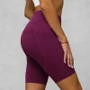 Best Damen Kurze Leggings Burgund JS/XY24003S Damen Fitness | Kurze Leggings