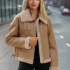 Discount Damen Lederjacke JS/11Z8176Z Damen Lederjacken | Übergangsjacken