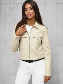 Outlet Damen Lederjacke O/G117Z Damen Lederjacken | Oberbekleidung