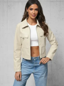 New Damen Lederjacke O/G117 Damen Lederjacken | Oberbekleidung