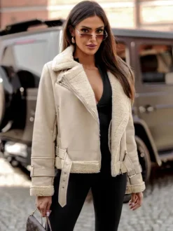 Discount Damen Lederjacke JS/11Z8177 Damen Lederjacken | Übergangsjacken