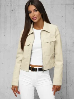 Outlet Damen Lederjacke O/G117Z Damen Lederjacken | Oberbekleidung