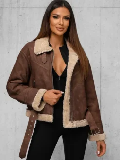 Clearance Damen Lederjacke O/81331Z Damen Lederjacken | Übergangsjacken