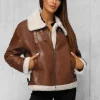 Clearance Damen Lederjacke JS/11Z8176Z Damen Lederjacken | Übergangsjacken