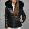 Outlet Damen Lederjacke Jacke JS/11Z8070 Damen Steppjacken | Lederjacken