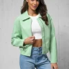 Online Damen Lederjacke O/G116 Damen Oberbekleidung | Lederjacken