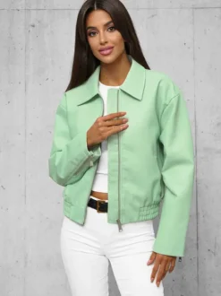 Fashion Damen Lederjacke O/G116Z Damen Lederjacken | Oberbekleidung