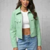 New Damen Lederjacke O/G117 Damen Lederjacken | Oberbekleidung