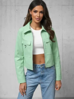 New Damen Lederjacke O/G117 Damen Lederjacken | Oberbekleidung