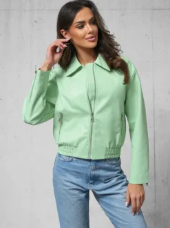 Online Damen Lederjacke O/G116 Damen Oberbekleidung | Lederjacken