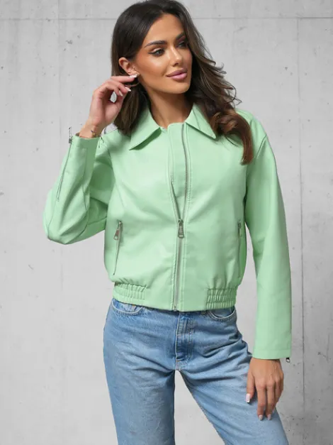 Online Damen Lederjacke O/G116 Damen Oberbekleidung | Lederjacken