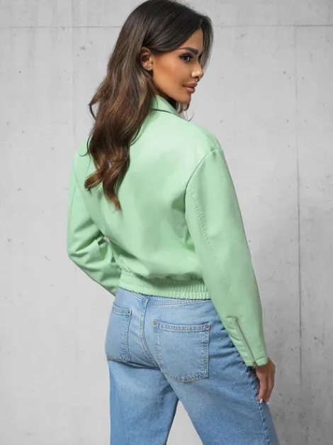 Online Damen Lederjacke O/G116 Damen Oberbekleidung | Lederjacken