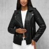 Clearance Damen Lederjacke JS/11Z8097Z Damen Lederjacken | Übergangsjacken