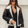 New Damen Lederjacke JS/11Z8178 Damen Lederjacken | Übergangsjacken