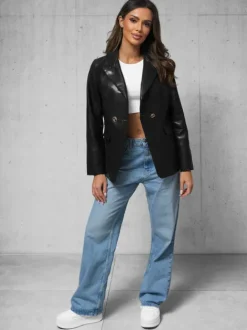 Online Damen Lederjacke JS/11Z8121 Damen Lederjacken