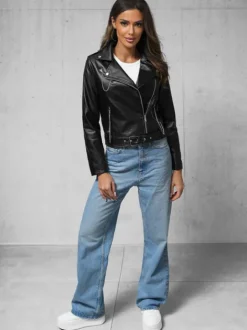 Fashion Damen Lederjacke JS/11Z8113 Damen Lederjacken | Übergangsjacken