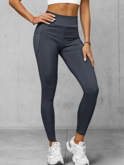 Best Damen Leggings Anthrazit JS/35K1606/5 Damen Fitness | Leggings Ohne Motiv