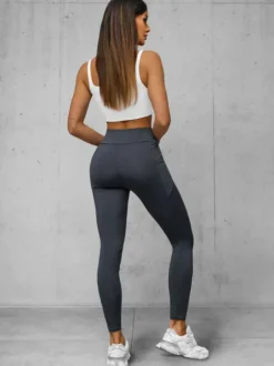 Best Damen Leggings Anthrazit JS/35K1606/5 Damen Fitness | Leggings Ohne Motiv