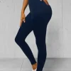 New Damen Leggings Dunkelblau JS/1001Z Damen Fitness | Leggings Ohne Motiv