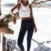 Clearance Damen Leggings Dunkelblau JS/1001Z Damen Fitness | Leggings Ohne Motiv