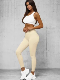 Fashion Damen Leggings O/K9-JZ Damen Fitness | Leggings Ohne Motiv