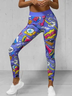 Fashion Damen Leggings O/20757 Damen Fitness