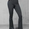 Best Damen Leggings mit Breiten Beinen Anthrazit JS/35K1603/5 Damen Fitness | Weite Hosen