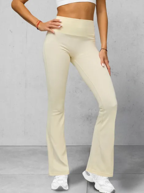 Outlet Damen Leggings mit Breiten Beinen JS/17K570/1 Damen Weite Hosen | Leggings Ohne Motiv