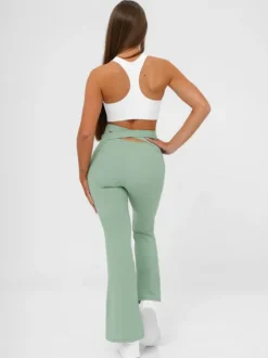 New Damen Leggings mit Breiten Beinen JS/17K587/127 Damen Weite Hosen | Leggings Ohne Motiv