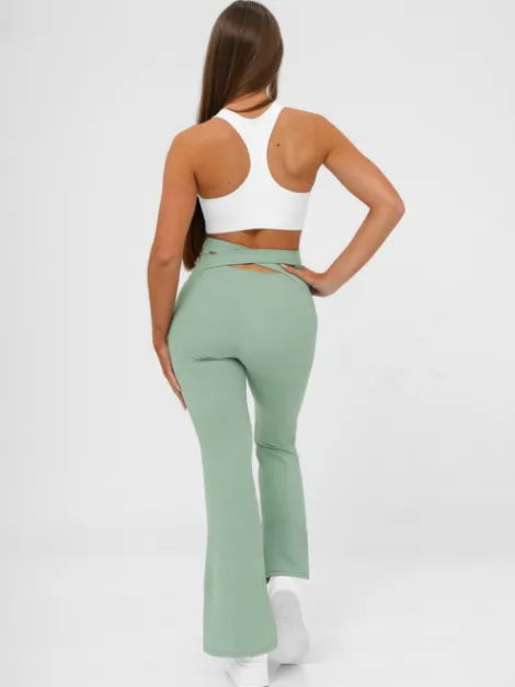 New Damen Leggings mit Breiten Beinen JS/17K587/127 Damen Weite Hosen | Leggings Ohne Motiv