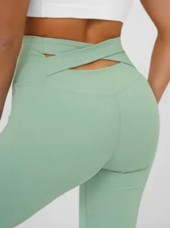 New Damen Leggings mit Breiten Beinen JS/17K587/127 Damen Weite Hosen | Leggings Ohne Motiv