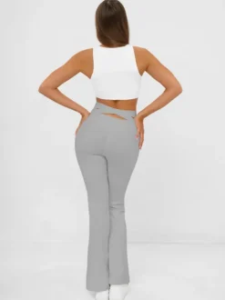 Outlet Damen Leggings mit Breiten Beinen JS/17K587/5 Damen Weite Hosen | Leggings Ohne Motiv