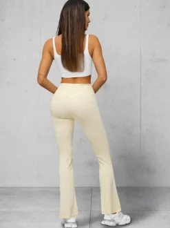 Outlet Damen Leggings mit Breiten Beinen JS/17K570/1 Damen Weite Hosen | Leggings Ohne Motiv