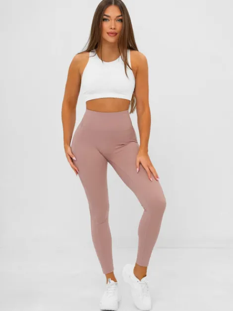 Outlet Damen Leggings JS/17K585/7 Damen Fitness | Leggings Ohne Motiv