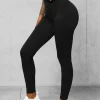 New Damen Leggings O/K9-J Damen Fitness | Leggings Ohne Motiv
