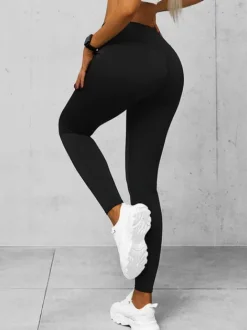 New Damen Leggings O/K9-J Damen Fitness | Leggings Ohne Motiv