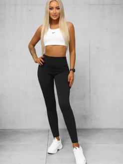 New Damen Leggings O/K9-J Damen Fitness | Leggings Ohne Motiv
