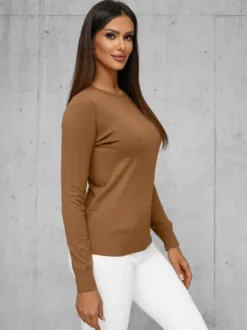 Discount Damen Pullover Camel JS/8005/7 Damen Pullover
