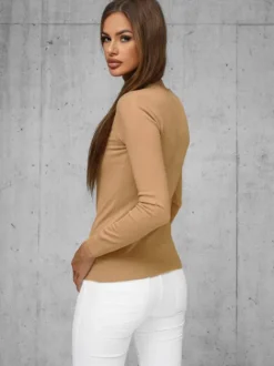Outlet Damen Pullover Camel JS/8006/2 Damen Pullover