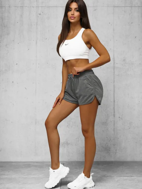 Fashion Damen Shorts Anthrazit JS/8K1256/5Z Damen Trainings Shorts | Sport Shorts