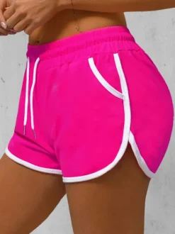 Discount Damen Shorts Dunkelpink JS/8K208/19 Damen Trainings Shorts | Sport Shorts